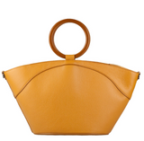 Tan Leather Large Handbag 
