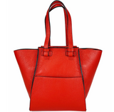Red Leather Large Handbag