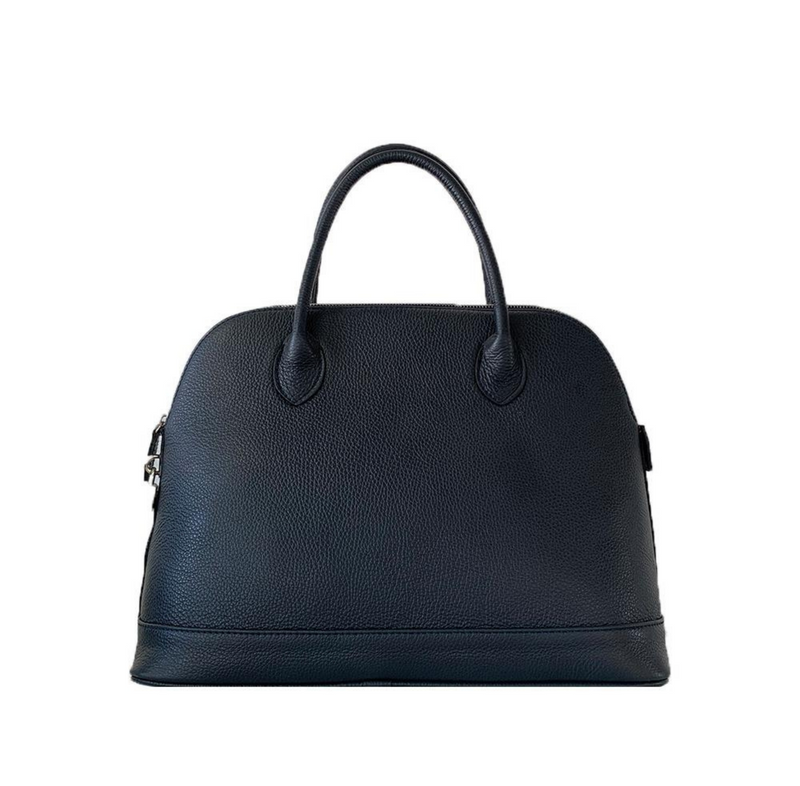 Large Black Leather Handbag